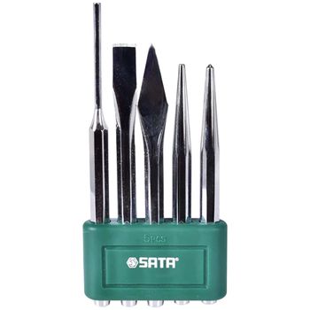 Jogo de Talhadeira, Punção e Saca-pino Com 5 Peças (ST09161SJ) - Sata - Ritec Máquinas e Ferramentas