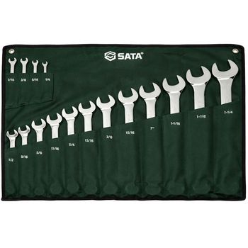 Jogo de Chave Combinada Com Catraca 16 Peças (ST09074G) - Sata - Ritec Máquinas e Ferramentas