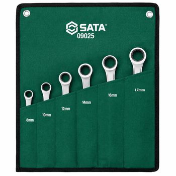 Jogo de Chave Estrela Com Catraca 6 Peças (ST09025SJ) - Sata - Ritec Máquinas e Ferramentas