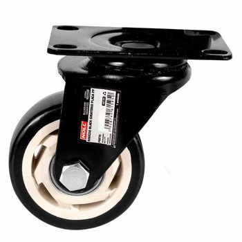 Rodízio Fixo Preto Placa PP 50 x 24mm (778,0006) - Noll - Ritec Máquinas e Ferramentas