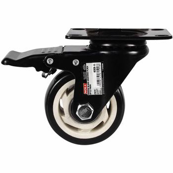 Rodízio Giratório Com Freio e Placa 40 x 20mm (778,0009) - Noll - Ritec Máquinas e Ferramentas