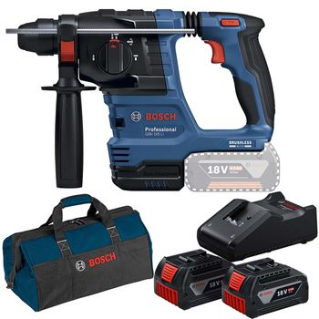 Martelete Rompedor Com 2 Baterias e Carregador + Bolsa (GBH 185-LI) - Bosch - Ritec Máquinas e Ferramentas
