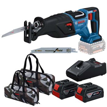 Serra Sabre Com 2 Baterias e Carregador + Bolsa (GSA 185-LI) - Bosch - Ritec Máquinas e Ferramentas