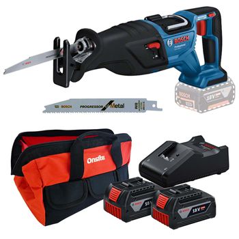 Serra Sabre Com 2 Baterias e Carregador + Bolsa (GSA 185-LI) - Bosch - Ritec Máquinas e Ferramentas