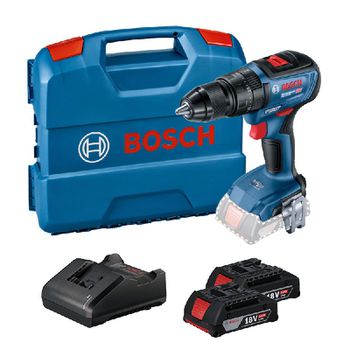 Parafusadeira Furadeira Impacto Bosch GSB 18V-50 18V Brushless 2 baterias e maleta - Ritec Máquinas e Ferramentas