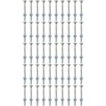 Kit Parafuso Francês Com Porca 1/4'' x 2'' - 53,0005 (Com 50 Unidades) - Nord - Ritec Máquinas e Ferramentas