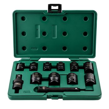 Jogo de Soquete de Impacto Sextavado 1/2'' Com 12 Peças (ST09009SJ) - Sata - Ritec Máquinas e Ferramentas