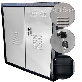 Armário Para Ferramentas Fechado Com 1 Prateleira (1065) - Fercar - Ritec Máquinas e Ferramentas