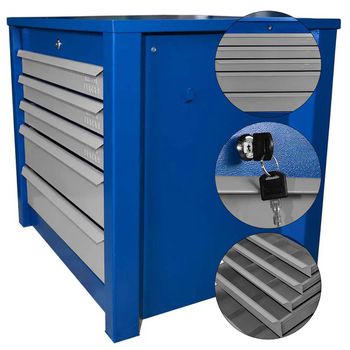 Armário Gaveteiro Fechado Com 05 Gavetas (146) Fercar - Ritec Máquinas e Ferramentas