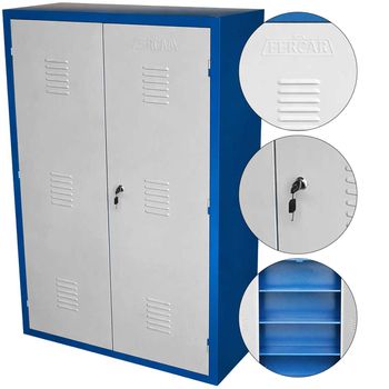 Armário Para Peças e Ferramentas Fechado Com 3 Prateleiras (1349) - Fercar - Ritec Máquinas e Ferramentas