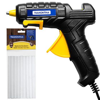 Pistola de Cola Quente Bivolt 15-20W Com 09 Bastões de Cola Quente 7mm - Tramontina - Ritec Máquinas e Ferramentas