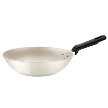 Wok Loreto em Alumínio Antiaderente 24cm / 2,2L Bege (27805/345) - Tramontina - Ritec Máquinas e Ferramentas