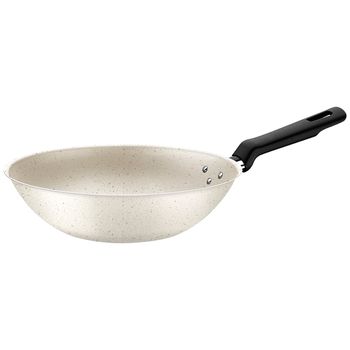 Wok Loreto em Alumínio Antiaderente 28cm / 3,6L Bege (27805/346) - Tramontina - Ritec Máquinas e Ferramentas