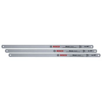 Lâmina de Arco de Serra Para Metal 300mm Com 3 Peças (1600A03A7Z) - Bosch Pro - Ritec Máquinas e Ferramentas