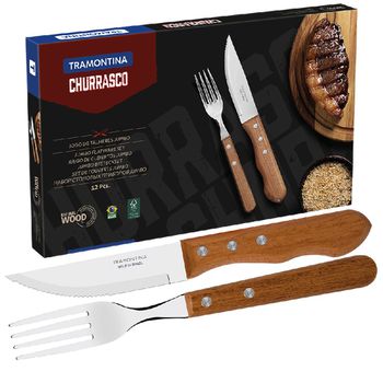 Jogo de Talheres Para Churrasco Dynamic Com 12 Peças (22399/063) - Tramontina - Ritec Máquinas e Ferramentas