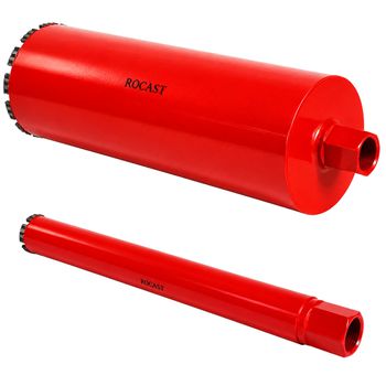 Broca Coroa Diamantada Turbo Para Perfuratriz 180 x 450mm (723,0009) - Rocast - Ritec Máquinas e Ferramentas