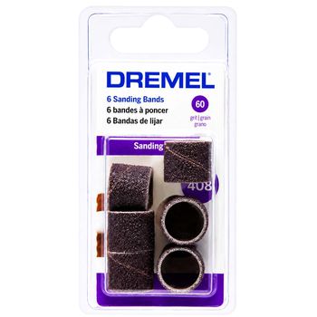 Tubo De Lixa 408 - 1/2'' - GR 60 Com 6 Unidades (26150408AB) - Dremel - Ritec Máquinas e Ferramentas