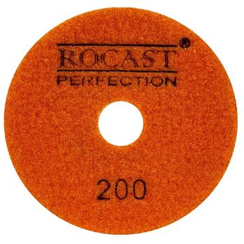 Disco Diamantado Para Polir 4'' GR. 200 (545,0003) - Rocast - Ritec Máquinas e Ferramentas