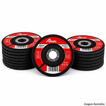 Kit Disco de Lixa Flap 4.1/2'' x 7/8'' - GR40 Com 20 Unidades (746781) - Onsite - Ritec Máquinas e Ferramentas