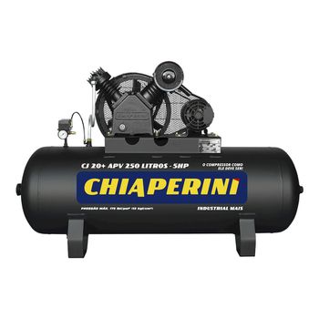 Compressor de ar Alta Pressão 20 Pcm 250 Litros (CJ 20+ APV 250l) – Chiaperini - Ritec Máquinas e Ferramentas