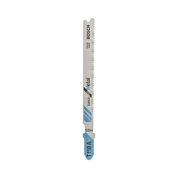Lâmina serra tico tico Bosch T118A Basic for metal 5pçs - Ritec Máquinas e Ferramentas
