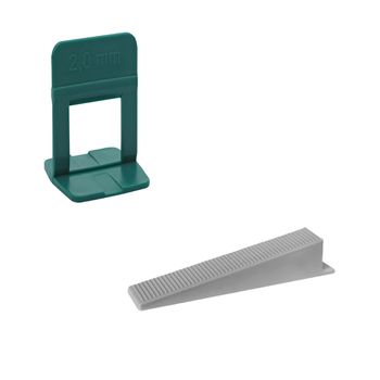 Espaçador 2,0mm Slim (1000 Uni.) + Cunha (1000 Uni.) - Cortag - Ritec Máquinas e Ferramentas