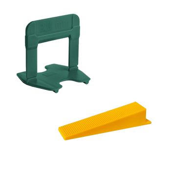 Espaçador 2,0mm ECO (500 Uni.) + Cunha (500 Uni.) - Cortag - Ritec Máquinas e Ferramentas