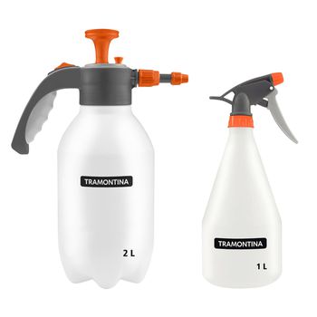 Kit Pulverizador Manual De 1 Litro + Pulverizador Manual De 2 Litros - Tramontina - Ritec Máquinas e Ferramentas