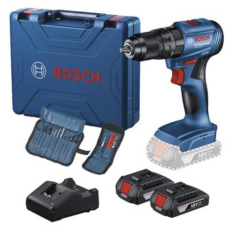 Furadeira Parafusadeira Impacto 18V GSB185-LI 2 Bat. 23 AC - Bosch - Ritec Máquinas e Ferramentas