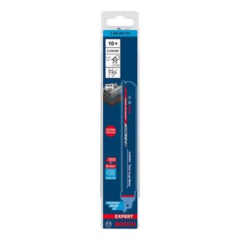 Lâmina de Serra Sabre Expert S1155CHC Thick Tough 10 pçs - Bosch - Ritec Máquinas e Ferramentas