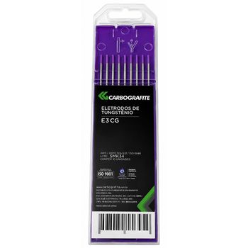 Kit Com 10 Eletrodos em Tungstênio - Carbografite - Ritec Máquinas e Ferramentas