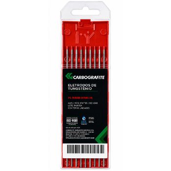 Kit Com 10 Eletrodos em Tungstênio | 2% Tório - Carbografite - Ritec Máquinas e Ferramentas