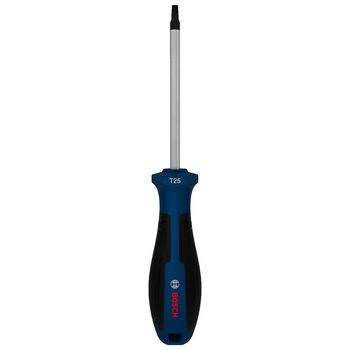 Chave de Fenda Torx Com Cabo Reto T25 x 4'' (1600A039TD) - Bosch Pro - Ritec Máquinas e Ferramentas