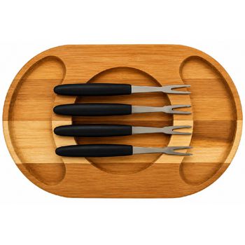 Kit Petisqueira Com Acabamento Natural 5 Peças (10239/727) - Tramontina - Ritec Máquinas e Ferramentas
