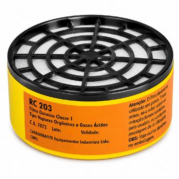 Filtro Para Respirador RC203 (012120412) - Carbografite - Ritec Máquinas e Ferramentas