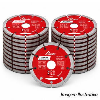 Kit Disco de Corte Diamantado Segmentado Para Serra Mármore 110mm Com 20 Unidades (745521) - Onsite - Ritec Máquinas e Ferramentas