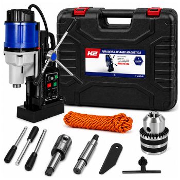 Furadeira de Bancada Base Magnética 50mm Reversível 1900W - 220V - 60HZ (51-151-002) - K2 - Ritec Máquinas e Ferramentas