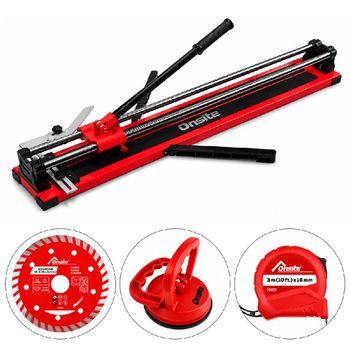 Cortador Para Pisos 90cm Com 3 Discos Diamantados, Ventosa Simples e Trena 3m - Onsite - Ritec Máquinas e Ferramentas