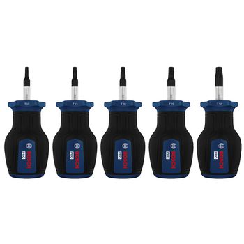 Jogo de Chaves de Fenda Toco TX Com 5 Unidades (1600A039PU) - Bosch Pro - Ritec Máquinas e Ferramentas