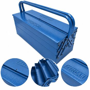 Caixa de Ferramentas Com 05 gavetas Mod. 07 (Azul) - Fercar - Ritec Máquinas e Ferramentas