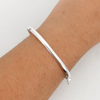 Bracelete Prata Legítima 925 Fio Meia Cana 4 milím... - Roanne Jóias