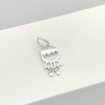 Pingente Menino Zirconia Prata 925 - 1011830641 - Roanne Jóias