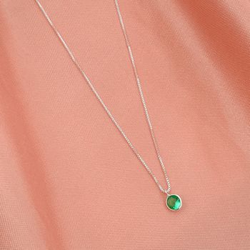 Colar Pingente Ponto de Luz Redondo Zirconia Turma... - Roanne Jóias