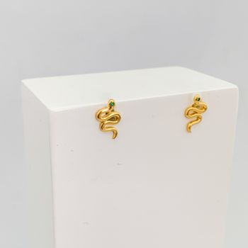 Brinco Cobra Banhado a Ouro 18k - 105223 - Roanne Jóias