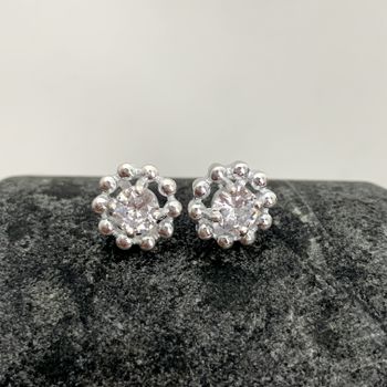 Brinco Com Zircônia Prata 925 - 106276 - Roanne Jóias