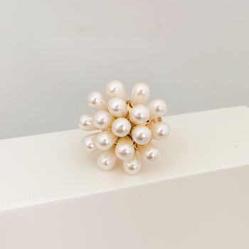 Anel Perola Banhado a Ouro 18k - 106303 - Roanne Jóias