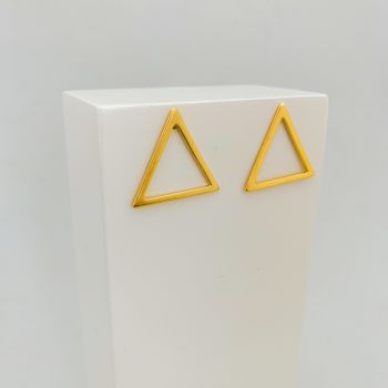 Brinco Triangulo Banhado a Ouro 18k - 106452 - Roanne Jóias