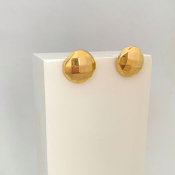 Brinco Redondo Banhado a Ouro 18k - 106454 - Roanne Jóias