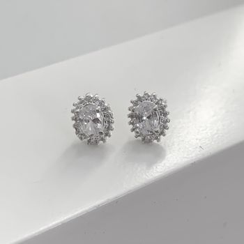 Brinco Com Zircônia Prata 925 - 106795 - Roanne Jóias