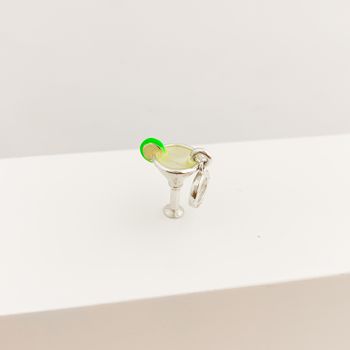 Berloque Taça Resina Prata 925 - 107883 - Roanne Jóias